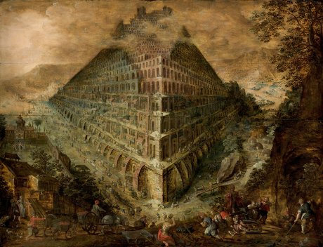 Escuela de de Marten van Valckenborgh, Torre de Babel, -1