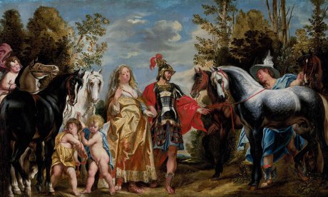 Jacob Jordaens, Marte y Mercurio conduciendo los caballos a Venus, 1645