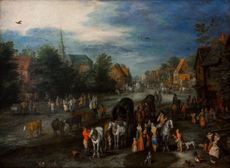 Jan Brueghel (el viejo), Vista de Schelle