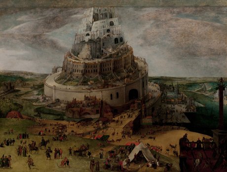 Jacob Grimmer, Círculo de, Construcción de la Torre de Babel