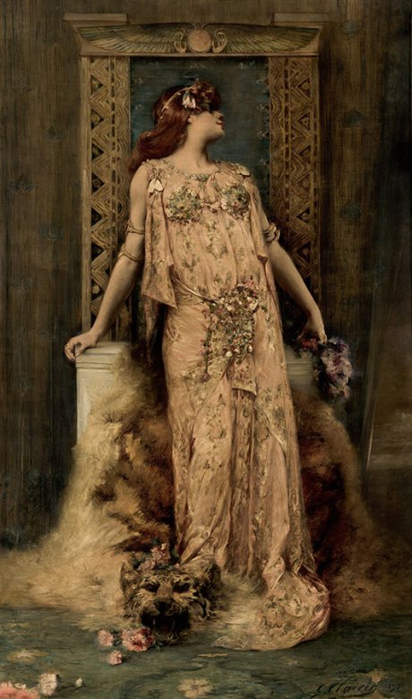George Clairin, Retrato de Sarah Bernhardt, 1893