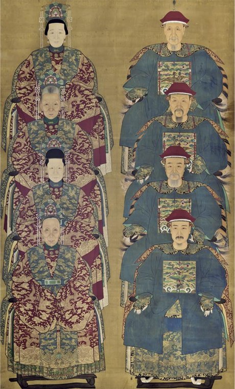 Academia Imperial, Pintura de los muertos. Funcionarios de la dinastía Qing
