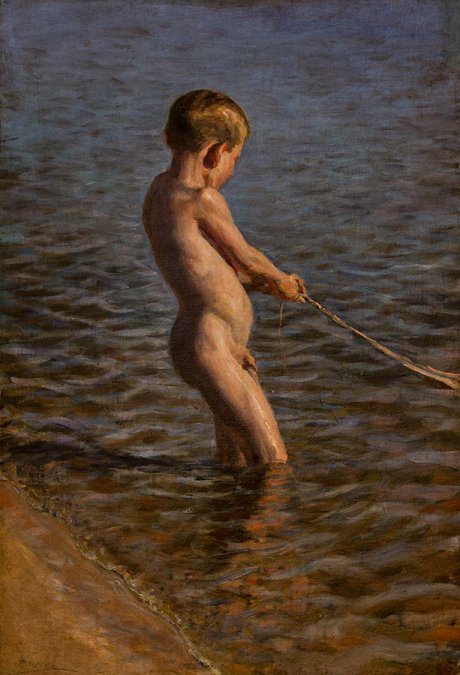 Armando García Menocal, Pequeño pescador (Exposición transitoria), 1918