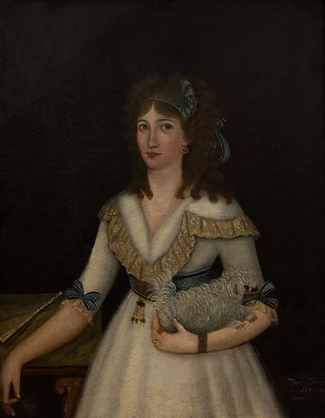 Vicente Escobar, Retrato de una dama joven, 1797