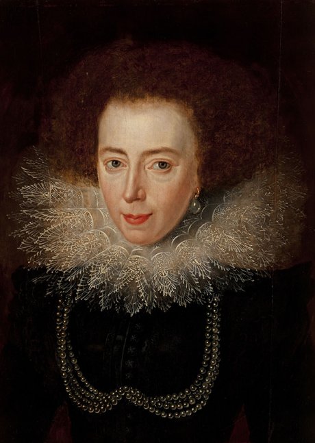 Escuela Flamenca, Retrato de dama con gola y collar