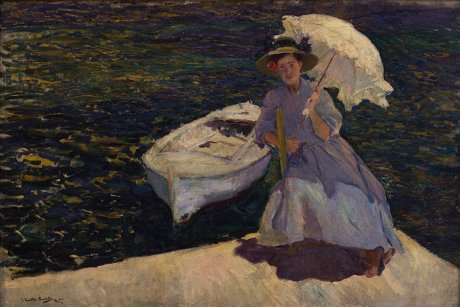 Anónimo, María en el puerto de Jávea, 1905