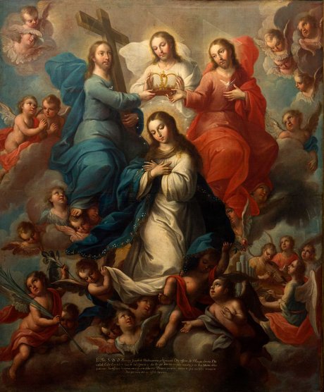 Joseph Paez (Ciudad México, La Coronación de la Virgen, 1770