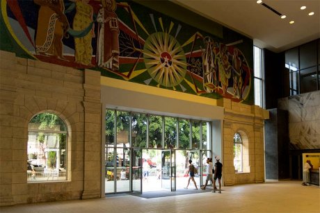 Las arcadas pertenecientes al antiguo mercado de colón