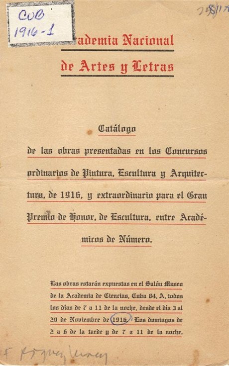 Academia de Artes y Letras. Catálogo