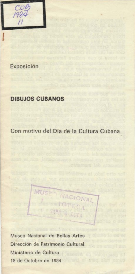 Exposición Dibujos cubanos