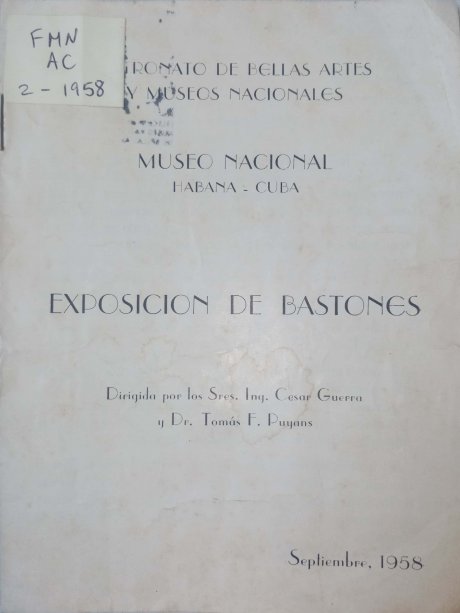 Exposición de bastones