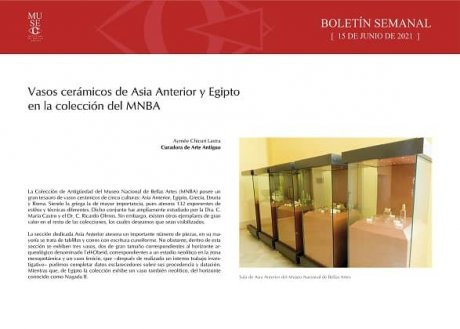 Vasos cerámicos de Asia Anterior y Egipto en la colección del MNBA 