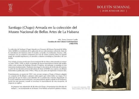 Santiago (Chago) Armada en la colección del Museo Nacional de Bellas Artes de La Habana