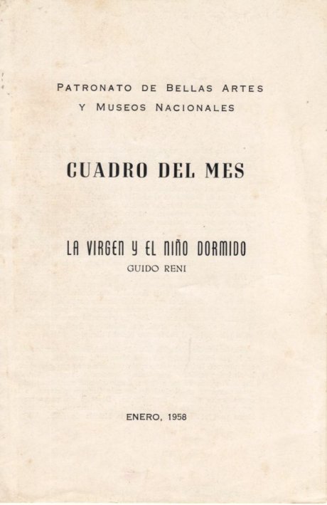 Cuadro del mes: La virgen y el niño dormido