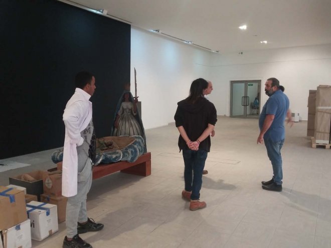 El Museo se prepara para abrir sus puertas al público de la XIII Bienal de La Habana. 