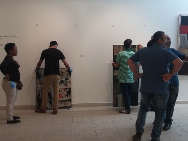 El Museo se prepara para abrir sus puertas al público de la XIII Bienal de La Habana. 