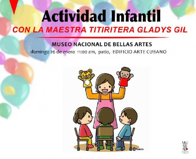 Actividad infantil con la maestra titiritera Gladys Gil