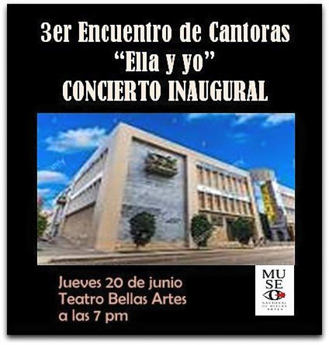 Concierto inaugural del 3er encuentro de mujeres cantoras "Ella y yo"