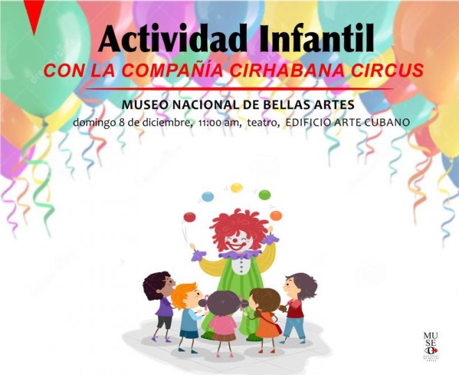 Actividad infantil con la compañia cirhabana circus