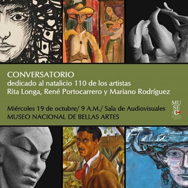Conversatorio dedicado a Rita Longa, René Portocarrero y Mariano Rodríguez