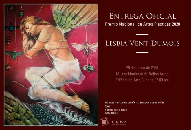Entrega del Premio Nacional de Artes Plásticas 2019 a Lesbia Vent Dumois 