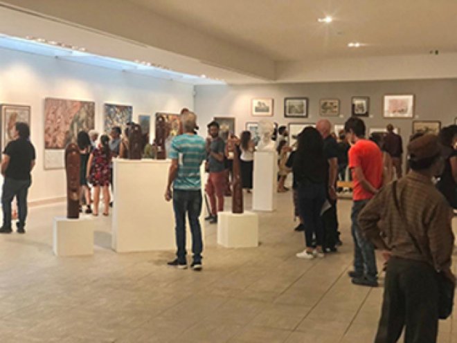 Inauguración de la exposición "Colección de arte de la Universidad de La Habana. Obras escogidas"