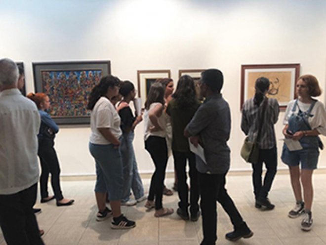 Inauguración de la exposición "Colección de arte de la Universidad de La Habana. Obras escogidas"