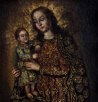 Escuela Cuzqueña, La Virgen y el Niño 