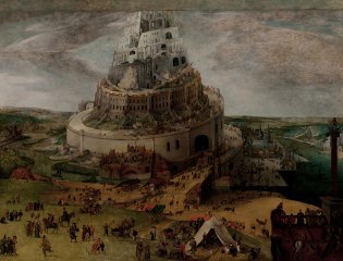 Jacob Grimmer, Círculo de, Construcción de la Torre de Babel