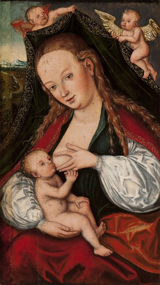 Lucas Cranach (El joven), La virgen y el niño, 1515