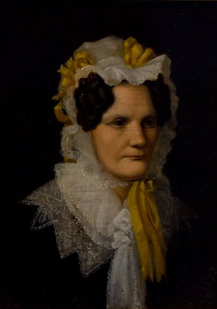 Escuela Alemana, Retrato de señora con sombrero de muselina, 1830