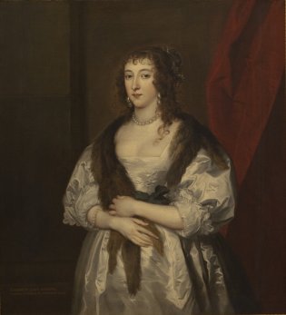 Anton Van Dyck, Retrato de Elizabeth Dormer, Lady Herbert de Raglan, 1635