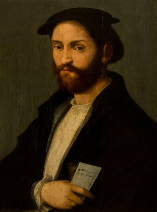 Andrea Piccinelli llamado Andrea del Brescianino (Brescia, Retrato de Vicenzio Onesti