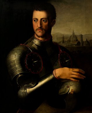 Angelo di Cosimo Allori. Llamado Brozino (Monticelli, Retrato del Gran Duque Cosme I de Médicis