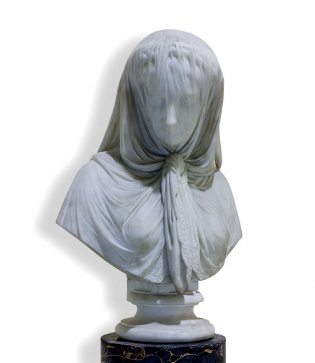 Giovanni Battista Lombardi (Rezzato? Brescia, Dama velada, 1866