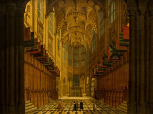 Anónimo, Interior de la capilla de la Abadía de Westminster, 1730