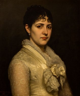 Federico Martínez, Retrato de dama, 1881