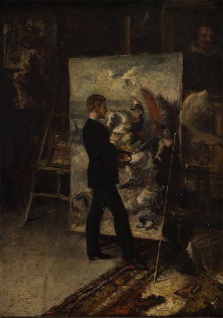 Miguel Ángel Melero,  Autorretrato, 1883