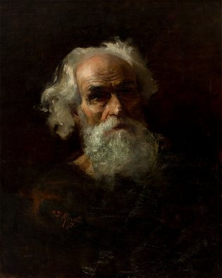 Domenico Morelli (Nápoles, Cabeza de apóstol, 1879
