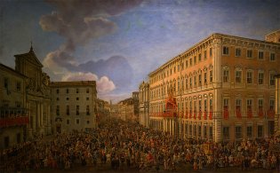 Escuela Italiana (siglo XVIII), Carnaval en Roma