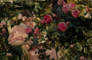 Joaquín Sorolla Bastida, Elena entre rosas