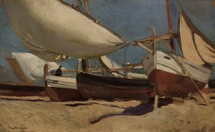 Joaquín Sorolla Bastida, Estudio de barcas, 1908