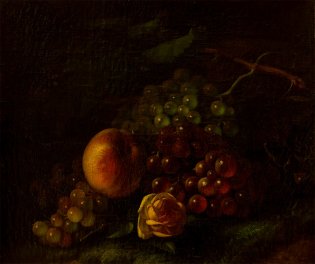 George Henry Hall, Naturaleza muerta con frutas, -1