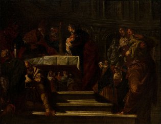 Jacopo Robusti. Llamado Tintoretto (Venecia, La Presentación de la Virgen en el Templo
