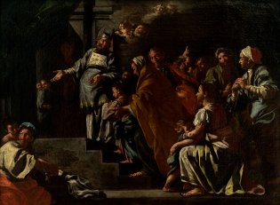 Sebastiano Conca llamado Il Cavaliere (Gaeta 1680 - Lazio 1764), La presentación en el templo