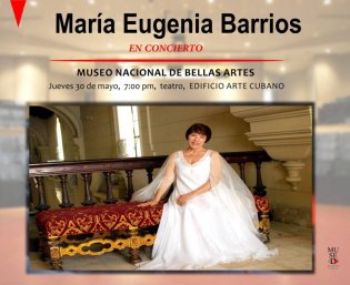 Concierto de la cantante Maria Eugenia Barrios