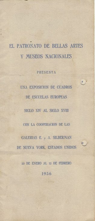 Exposición de cuadros de escuelas europeas