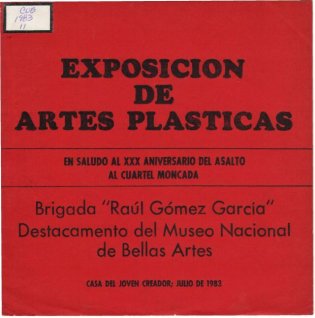 Exposición de artes plásticas