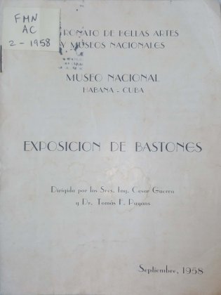 Exposición de bastones