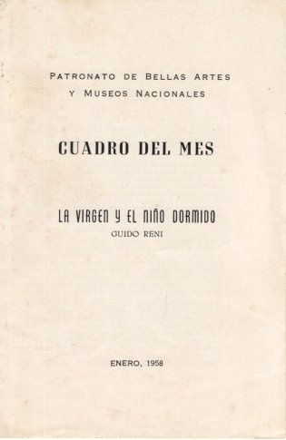 Cuadro del mes: La virgen y el niño dormido